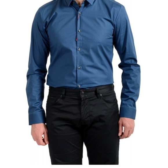 Hugo Boss Mens Long Sleeve Button Down Relaxed Shirt. NWT - Picture 4 of 8